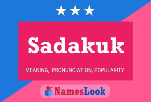 Sadakuk Name Poster