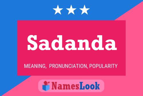 Sadanda Name Poster