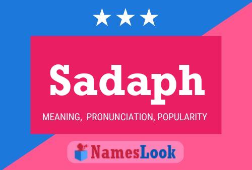 Sadaph Name Poster