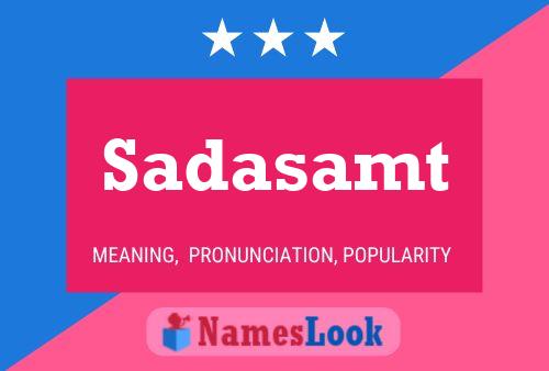 Sadasamt Name Poster