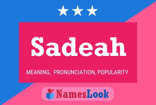 Sadeah Name Poster