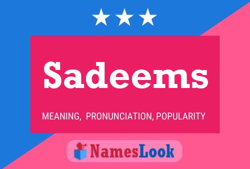 Sadeems Name Poster