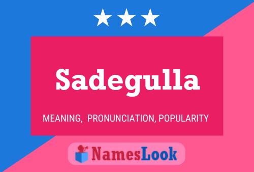 Sadegulla Name Poster