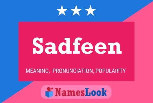 Sadfeen Name Poster