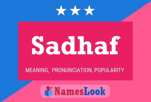 Sadhaf Name Poster