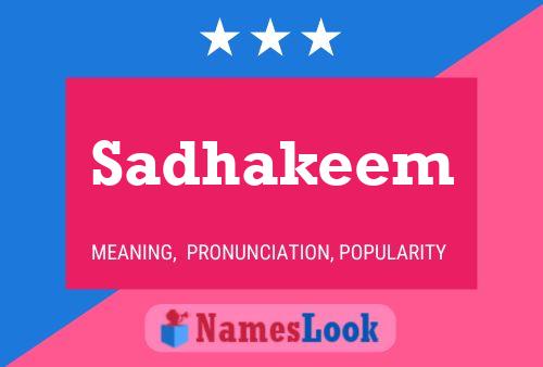 Sadhakeem Name Poster