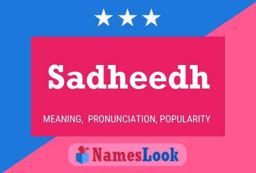 Sadheedh Name Poster