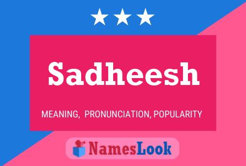 Sadheesh Name Poster