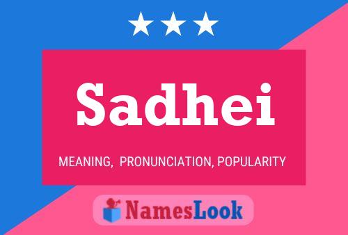 Sadhei Name Poster