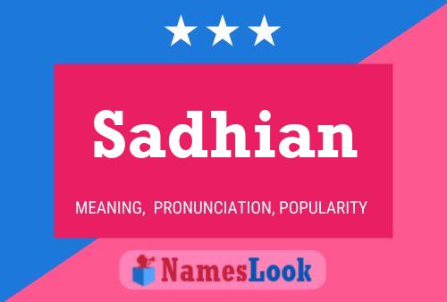 Sadhian Name Poster