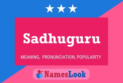 Sadhuguru Name Poster