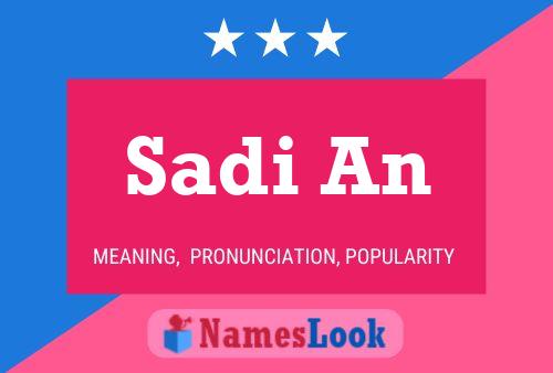 Sadi An Name Poster