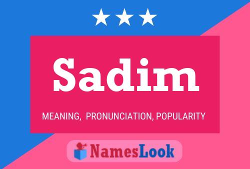 Sadim Name Poster