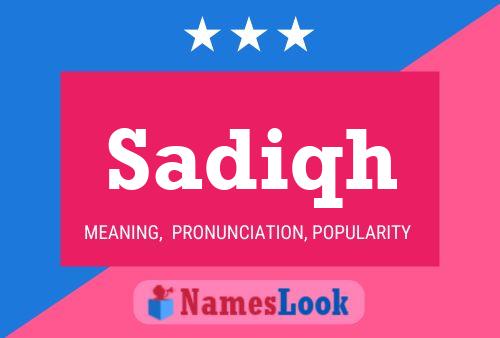 Sadiqh Name Poster