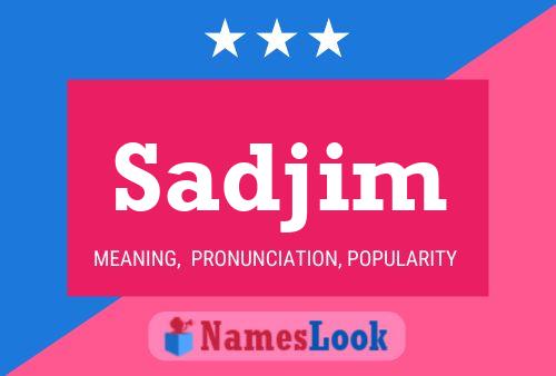 Sadjim Name Poster