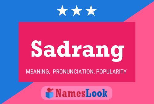 Sadrang Name Poster