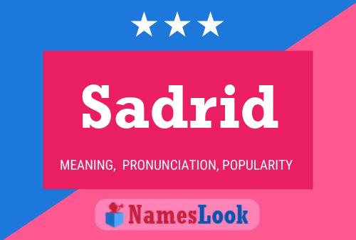 Sadrid Name Poster