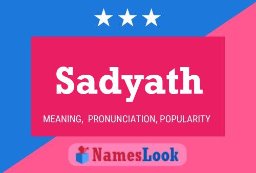 Sadyath Name Poster