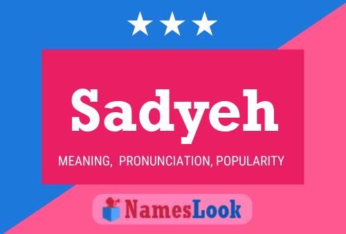 Sadyeh Name Poster