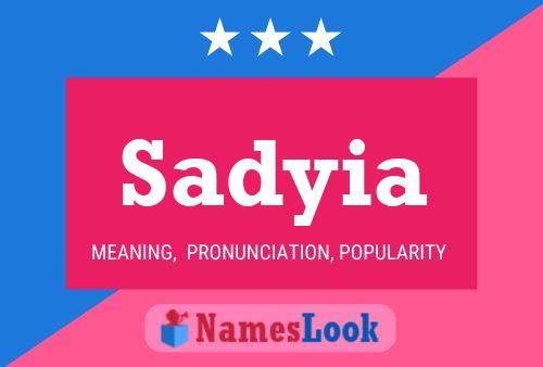 Sadyia Name Poster