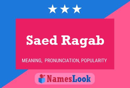 Saed Ragab Name Poster