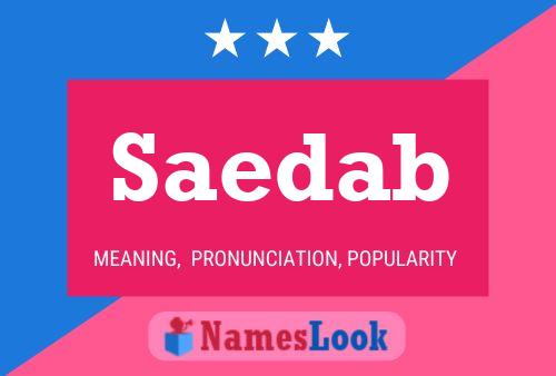 Saedab Name Poster