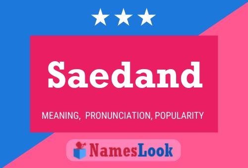 Saedand Name Poster