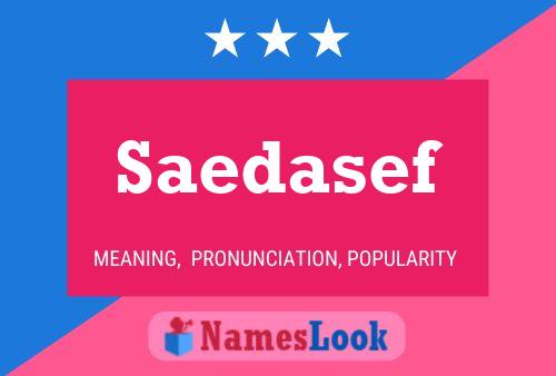 Saedasef Name Poster