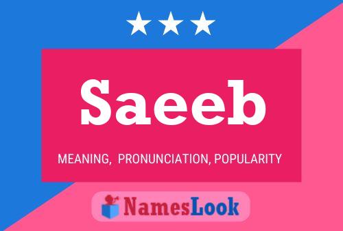 Saeeb Name Poster