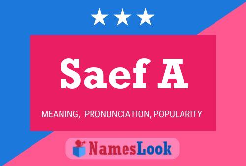 Saef A Name Poster