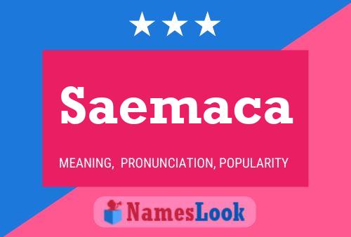 Saemaca Name Poster