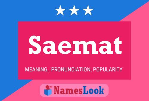 Saemat Name Poster