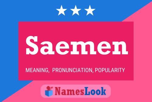 Saemen Name Poster