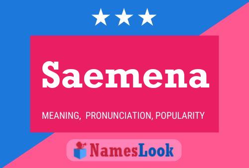 Saemena Name Poster