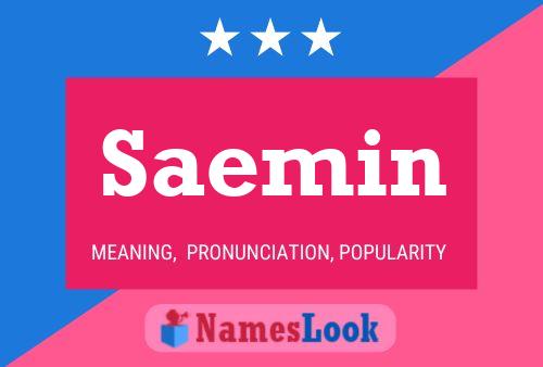 Saemin Name Poster