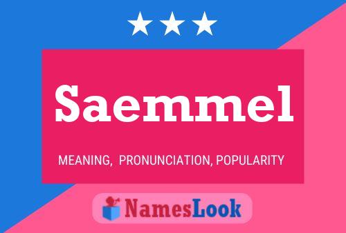 Saemmel Name Poster