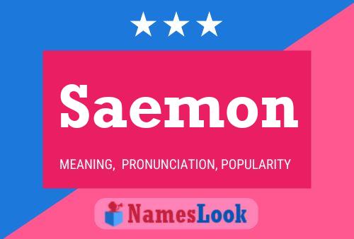 Saemon Name Poster