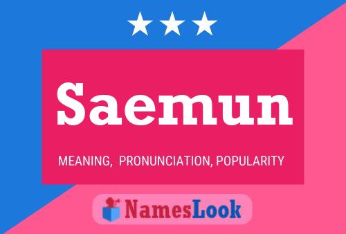 Saemun Name Poster