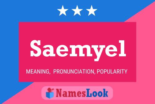 Saemyel Name Poster