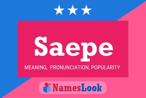 Saepe Name Poster