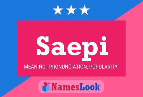 Saepi Name Poster