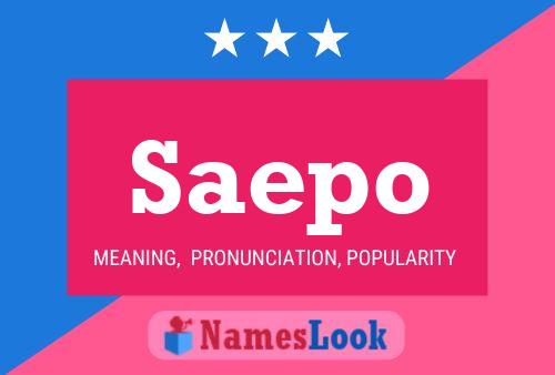 Saepo Name Poster