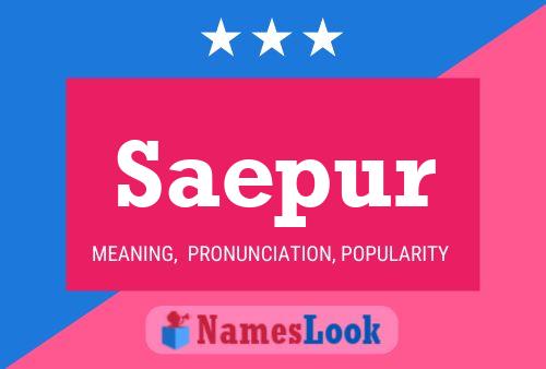 Saepur Name Poster