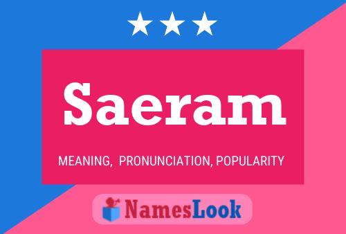 Saeram Name Poster