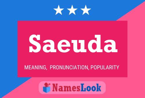 Saeuda Name Poster