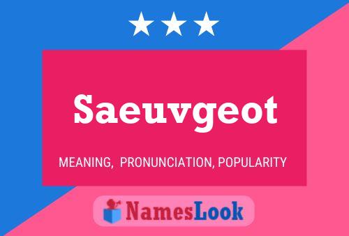 Saeuvgeot Name Poster