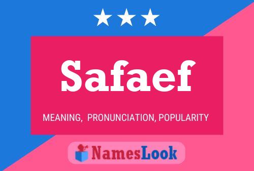 Safaef Name Poster