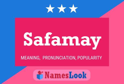 Safamay Name Poster