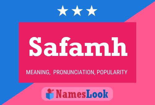 Safamh Name Poster