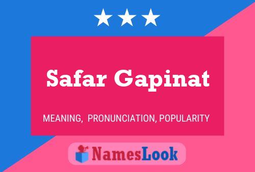 Safar Gapinat Name Poster